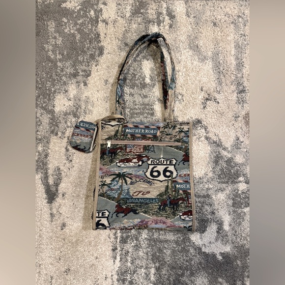 Route 66 Themed Tote Bag - Picture 1 of 7